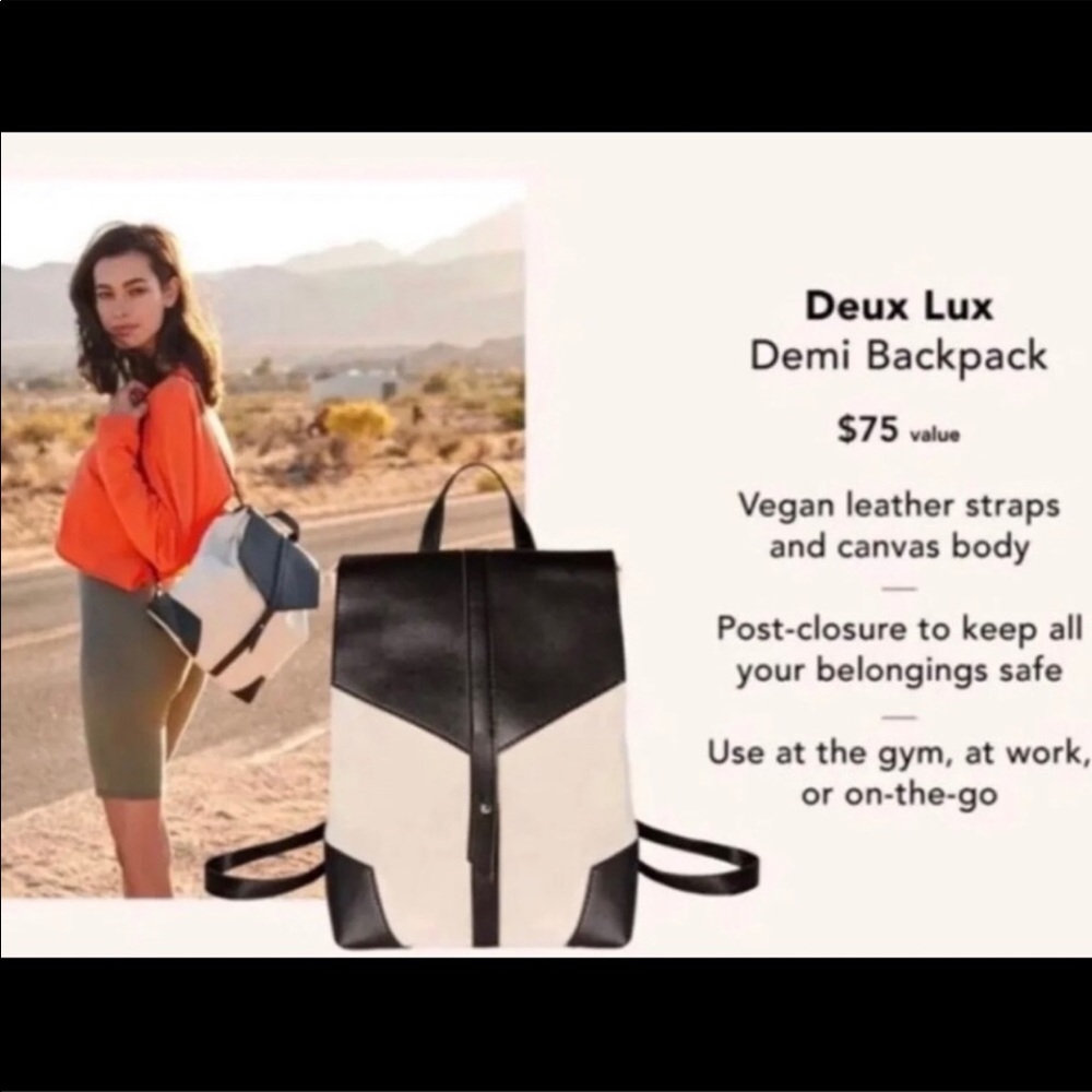 Deux Lux Demi Backpack NWT in packaging